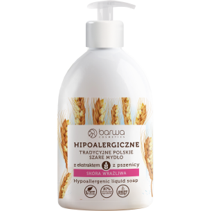 BARWA HYPOALLERGENIC TRADITIONAL POLISH GRAY LIQUID SOAP WITH WHEAT EXTRACT 500ML BARWA HYPOALLERGENIC TRADITIONAL POLISH GRAY LIQUID SOAP WITH WHEAT EXTRACT 500ML