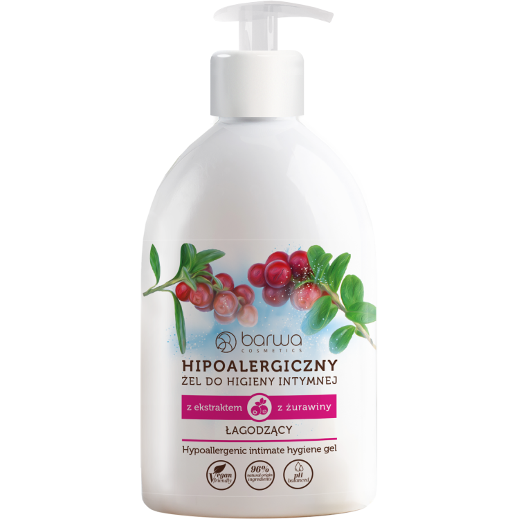 BARWA HYPOALLERGENIC INTIMATE HYGIENE GEL WITH CRANBERRY EXTRACT 500ML