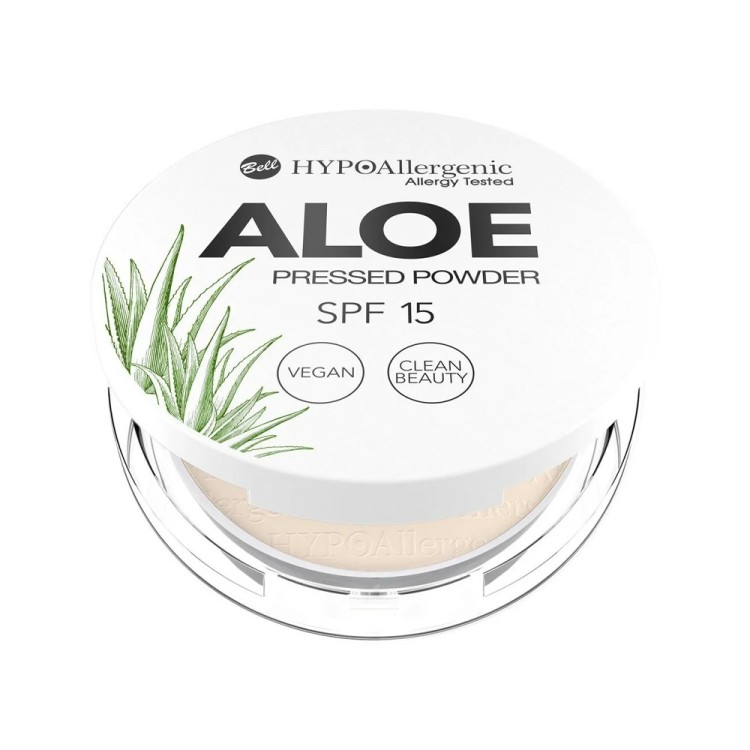 BELL HYPOAllergenic Aloe pressed powder 03 NATURAL SPF 15  5g