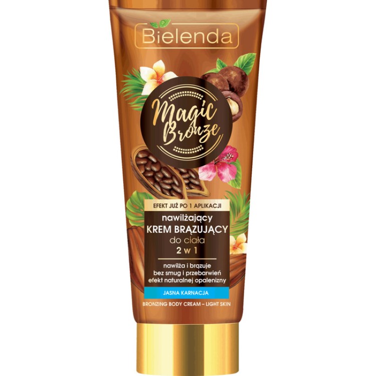 BIELENDA MAGIC BRONZE 2IN1 MOISTURIZING BODY BRONZING CREAM LIGHT COMPLEXION 200ml