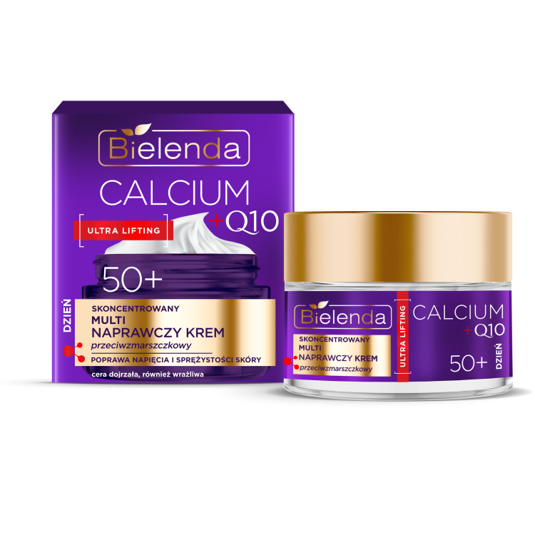 BIELENDA CALCIUM + Q10 CONCENTRATED MULTI REPAIR ANTI-WRINKLE DAY CREAM 50+, 50ML