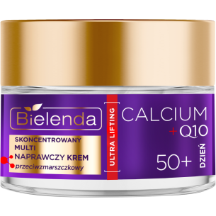 BIELENDA CALCIUM + Q10 CONCENTRATED MULTI REPAIR ANTI-WRINKLE DAY CREAM 50+, 50ML EXP: 09.2026