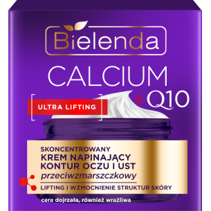 BIELENDA CALCIUM + Q10 CONCENTRATED CREAM TIGHTENING THE CONTOUR OF EYES AND LIPS, ANTI-WRINKLE 15ML BIELENDA CALCIUM + Q10 CONCENTRATED CREAM TIGHTENING THE CONTOUR OF EYES AND LIPS, ANTI-WRINKLE 15ML