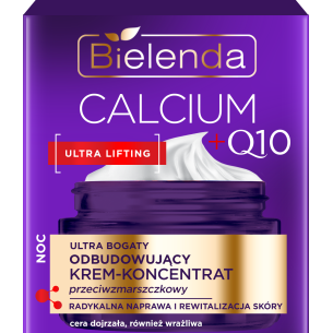 BIELENDA CALCIUM + Q10 ULTRA RICH REBUILDING CREAM - ANTI-WRINKLE CONCENTRATE FOR NIGHT 50ML BIELENDA CALCIUM + Q10 ULTRA RICH REBUILDING CREAM - ANTI-WRINKLE CONCENTRATE FOR NIGHT 50ML