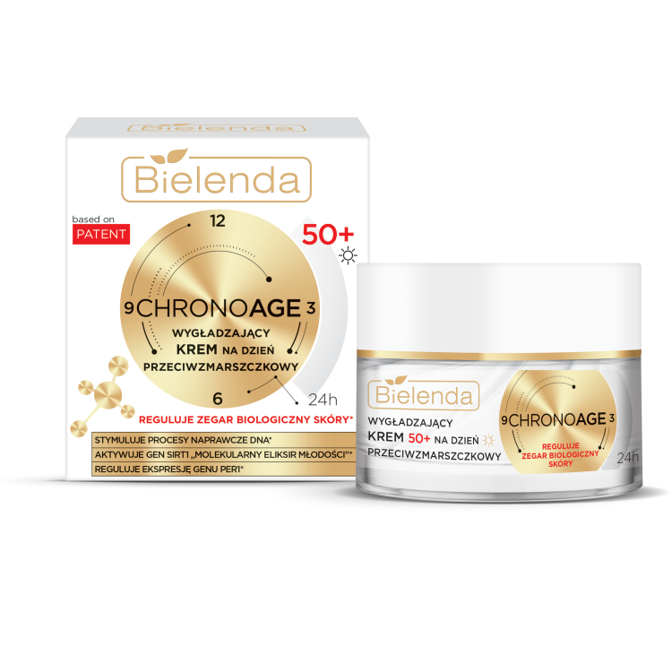 BIELENDA CHRONO AGE 24H SMOOTHING ANTI-WRINKLE DAY CREAM 50+, 50ML