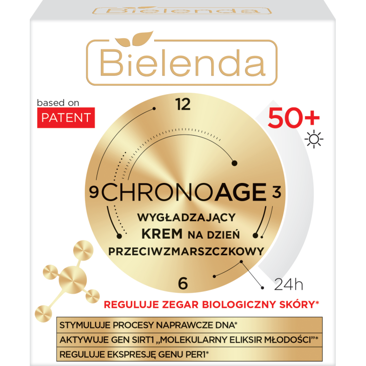 BIELENDA CHRONO AGE 24H SMOOTHING ANTI-WRINKLE DAY CREAM 50+, 50ML