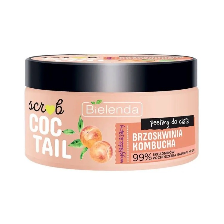 Bielenda COCTAIL SCRUB  smoothing  body scrub Peach Kombucha 350ml