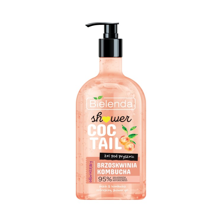 Bielenda SHOWER COCTAIL  refreshing shower gel Peach - Kombucha 400ml