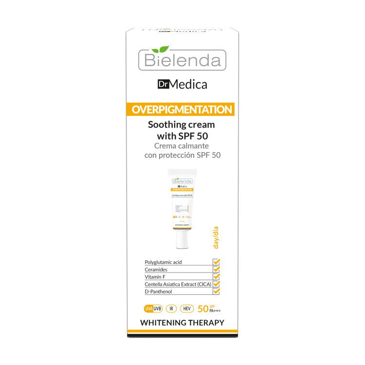 Bielenda Dr Medica OVERPIGMENTATION Soothing Day Cream with SPF50 50ml