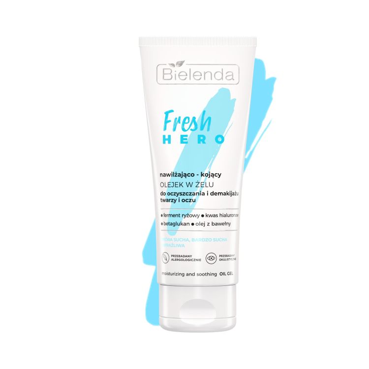 BIELENDA FRESH HERO Moisturizing and soothing makeup removing gel oil 90g