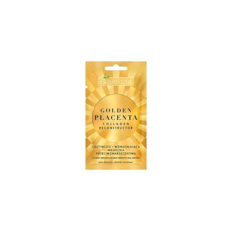 BIELENDA GOLDEN PLACENTA COLLAGEN RECONSTUCTOR nourishing and strengthening Anti-wrinkle face mask 8g