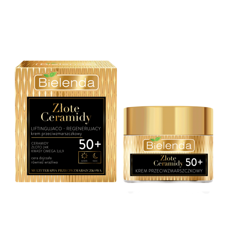 BIELENDA GOLDEN CERAMIDY LIFTING-REGENERATING anti-wrinkle cream 50+ DAY / NIGHT 50ml
