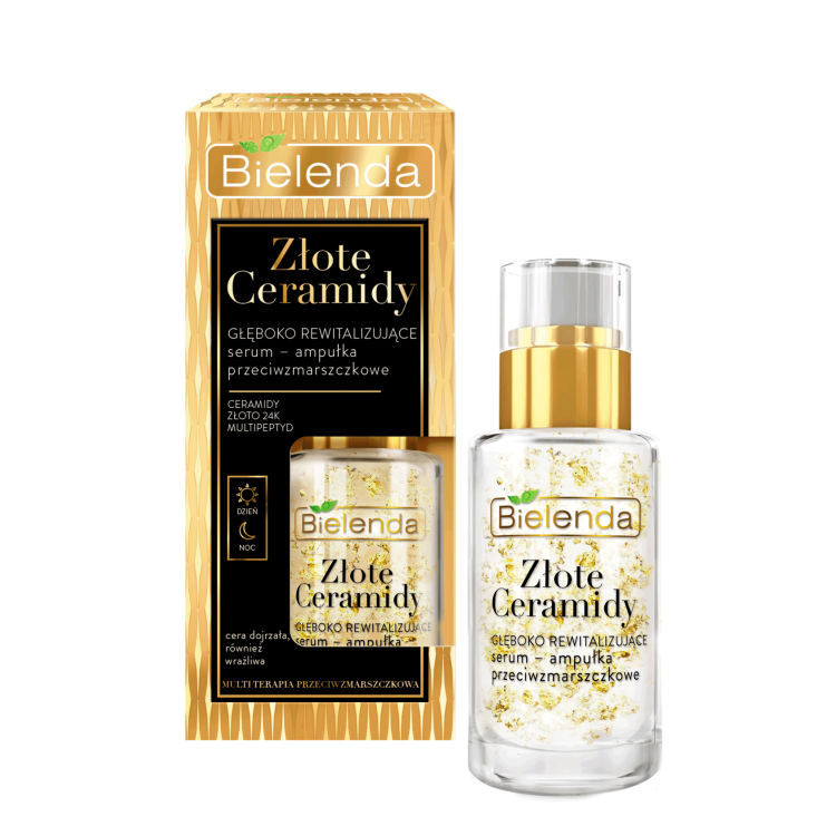 BIELENDA GOLDEN CERAMIDES Deeply revitalizing anti-wrinkle ampoule serum DAY / NIGHT 15ML