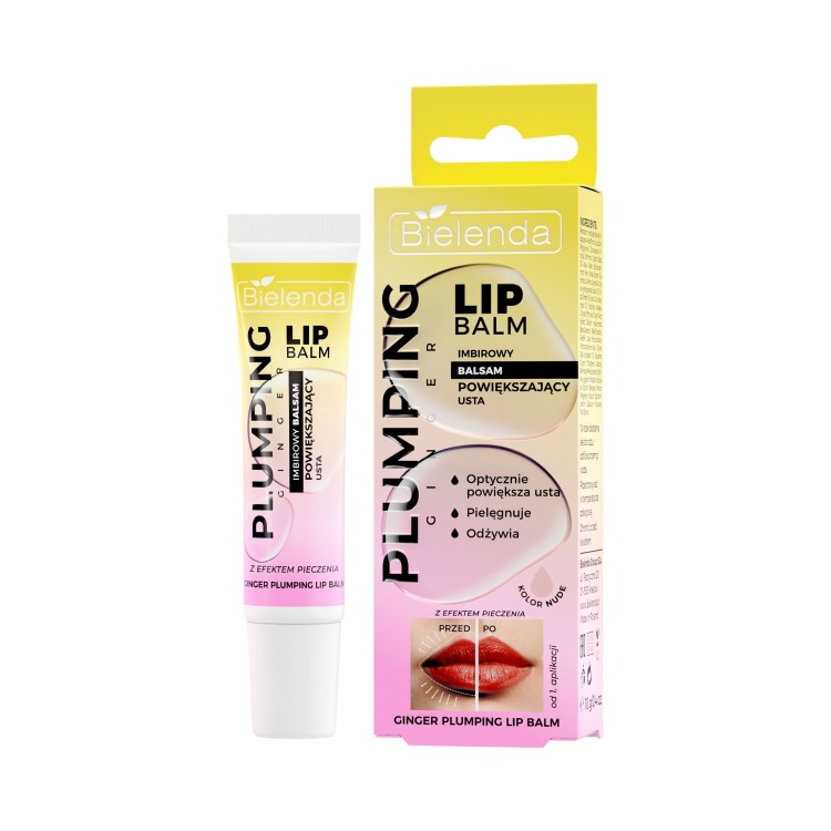 BIELENDA PLUMPING LIP BALM GINGER LIP VOLUMIZING BALM WITH BURNT EFFECT 10g BIELENDA PLUMPING LIP BALM GINGER LIP VOLUMIZING BALM WITH BURNT EFFECT 10g