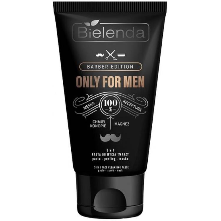 BIELENDA ONLY FOR MEN BARBER EDITION Face Wash Paste 3in1 150g