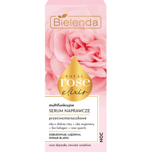 BIELENDA ROYAL ROSE ELIXIR MULTIFUNCTIONAL ANTI-WRINKLE NIGHT REPAIR SERUM 30ML BIELENDA ROYAL ROSE ELIXIR MULTIFUNCTIONAL ANTI-WRINKLE NIGHT REPAIR SERUM 30ML