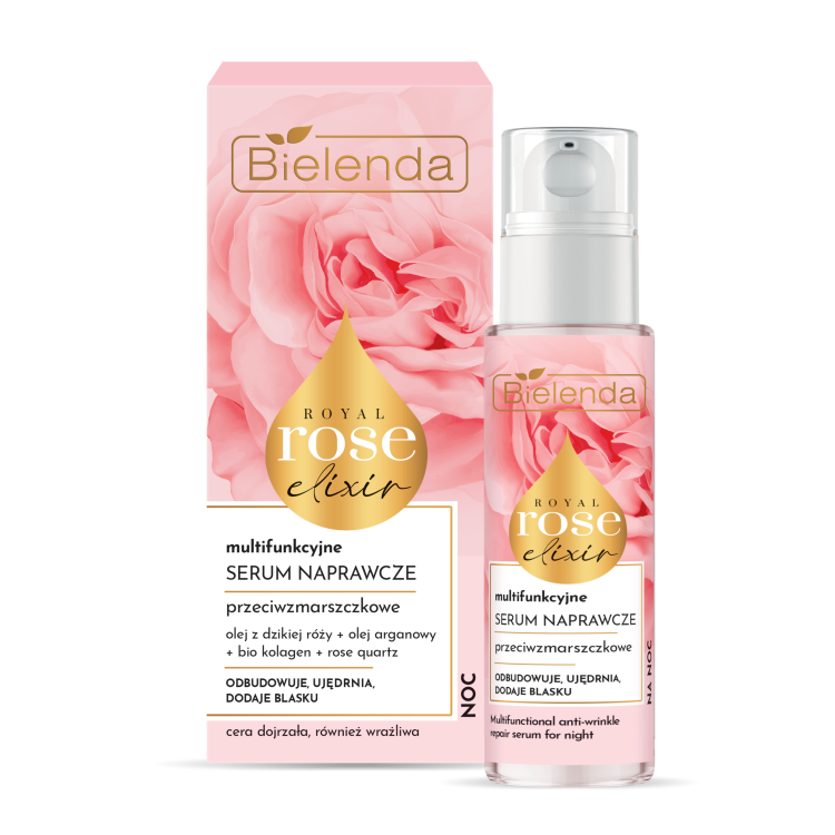 BIELENDA ROYAL ROSE ELIXIR MULTIFUNCTIONAL ANTI-WRINKLE NIGHT REPAIR SERUM 30ML