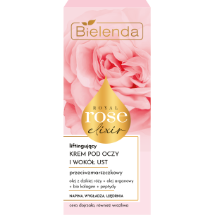 BIELENDA ROYAL ROSE ELIXIR ANTI-WRINKLE LIFTING CREAM UNDER EYES AND AROUND LIPS 15ML BIELENDA ROYAL ROSE ELIXIR ANTI-WRINKLE LIFTING CREAM UNDER EYES AND AROUND LIPS 15ML