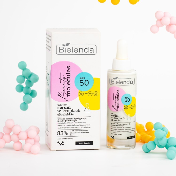 BIELENDA Beauty Molecules ultra light serum in drops SPF50 30g