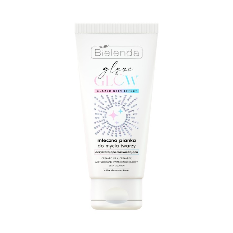 BIELENDA GLAZE & GLOW Milky face wash foam 135 ml BIELENDA GLAZE & GLOW Milky face wash foam 135 ml