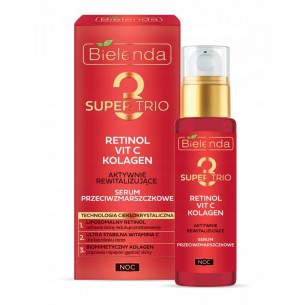 Bielenda SUPER TRIO RET+ VIT C + COLLAGEN  serum 30ml Bielenda SUPER TRIO RET+ VIT C + COLLAGEN  serum 30ml