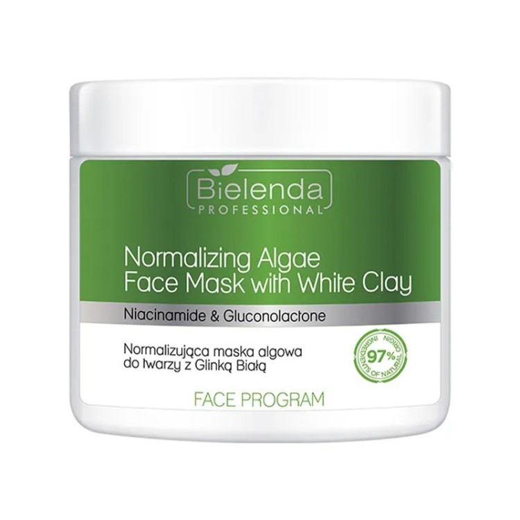 Bielenda Professional Normalizing Algae Face Mask with White Clay 160g