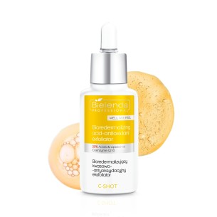 BIELENDA PROFESSIONAL C - SHOT Bioredermalizing acid-antioxidant exfoliator 20% Acids & Liposomal Coenzyme Q10 WELL AGE PEEL 30 ml BIELENDA PROFESSIONAL C - SHOT Bioredermalizing acid-antioxidant exfoliator 20% Acids & Liposomal Coenzyme Q10 WELL AGE PEEL 30 ml