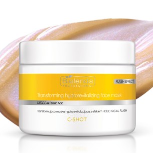 BIELENDA PROFESSIONAL C - SHOT Transforming mask with hydro-revitalizing effect HOLO FACIAL FLASH, Ethylated Vitamin C, Ferulic Acid, X-EGCG 150 ml BIELENDA PROFESSIONAL C - SHOT Transforming mask with hydro-revitalizing effect HOLO FACIAL FLASH, Ethylated Vitamin C, Ferulic Acid, X-EGCG 150 ml