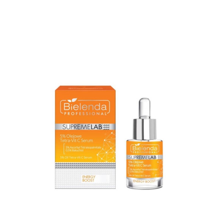 SUPREMELAB Energy Boost Oily 5% Tetra-Vit C Serum 15ml EXP: 08.2024