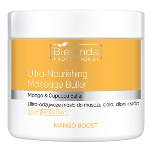 BIELENDA PROFESSIONAL MANGO BOOST Ultra-nourishing butter for body, hand and foot massage, 500ml BIELENDA PROFESSIONAL MANGO BOOST Ultra-nourishing butter for body, hand and foot massage, 500ml