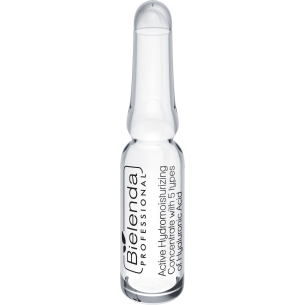 BIELENDA PROFESSIONAL ACTIVE HYDRO-MOISTURIZING CONCENTRATE 5 TYPES OF HYALURONIC ACID 10 x 3ml