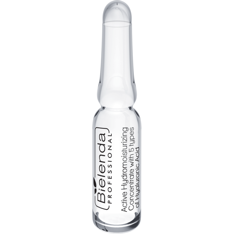 BIELENDA PROFESSIONAL ACTIVE HYDRO-MOISTURIZING CONCENTRATE 5 TYPES OF HYALURONIC ACID 10 x 3ml