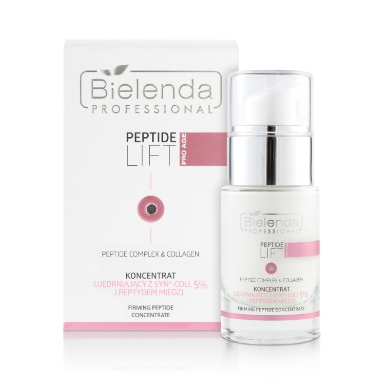 BIELENDA PROFESSIONAL PEPTIDE LIFT FIRMING AND TIGHTENING PEPTIDE CONCENTRATE 5% Syn®-Coll AND COPPER PEPTIDE 15 ML