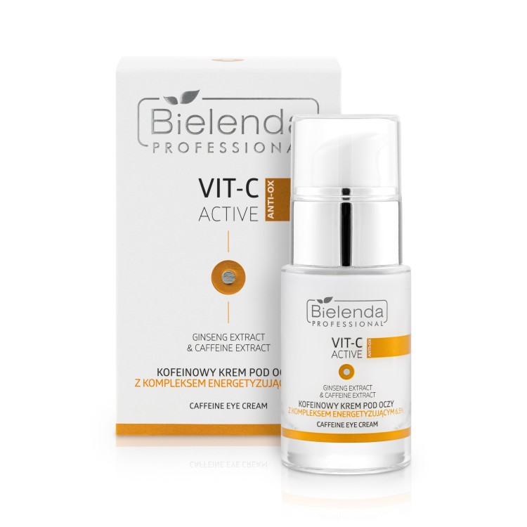 Bielenda Professional   VIT - C ACTIVE caffeine eye cream with energizing complex 6.5% 15ml