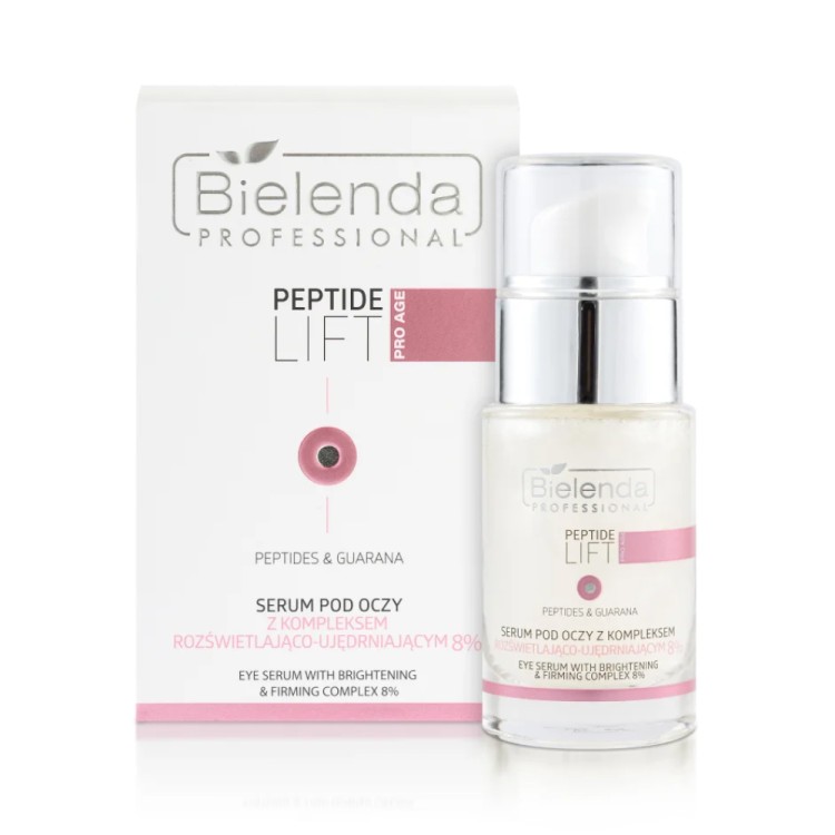 Bielenda PROFESSIONAL PEPTIDE LIFT eye serum with brightening & firming complex 8 % 15ml