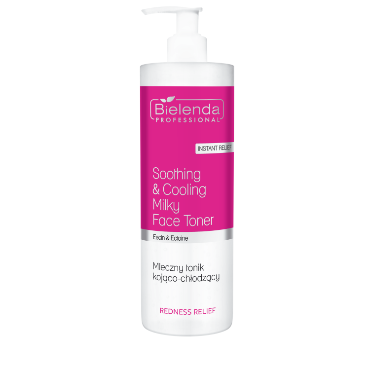 BIELENDA PROFESSIONAL REDNESS RELIEF MILKY SOOTHING AND COOLING TONIC FOR CAPILLARY SKIN 500ML BIELENDA PROFESSIONAL REDNESS RELIEF MILKY SOOTHING AND COOLING TONIC FOR CAPILLARY SKIN 500ML