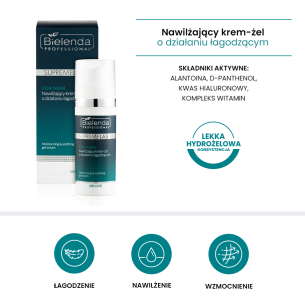 SUPREMELAB MEN LINE Moisturizing cream-gel with a soothing effect 50ml SUPREMELAB MEN LINE Moisturizing cream-gel with a soothing effect 50ml