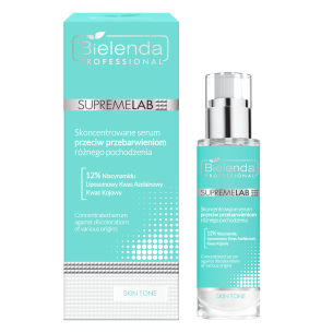 BIELENDA SUPREMELAB SKIN TONE CONCENTRATED SERUM AGAINST DISCOLORATIONS OF DIFFERENT ORIGINS 30 ml BIELENDA SUPREMELAB SKIN TONE CONCENTRATED SERUM AGAINST DISCOLORATIONS OF DIFFERENT ORIGINS 30 ml