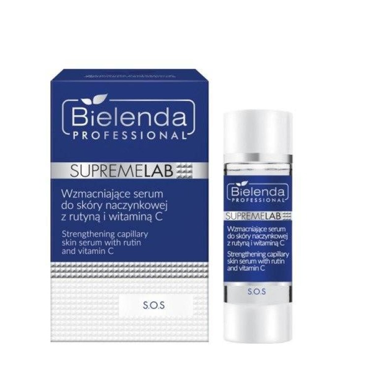 SUPREMELAB S.O.S. STRENGTHENING SERUM FOR CAPILLARY  SKIN WITH ROUTINE AND VITAMIN C 15ML EXP: 06.2024