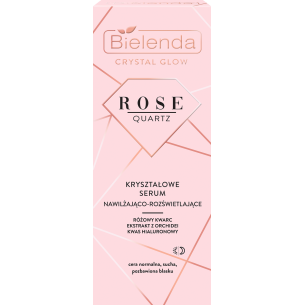 Bielenda CRYSTAL GLOW ROSE QUARTZ Crystal moisturizing and brightening serum 30ml Bielenda CRYSTAL GLOW ROSE QUARTZ Crystal moisturizing and brightening serum 30ml