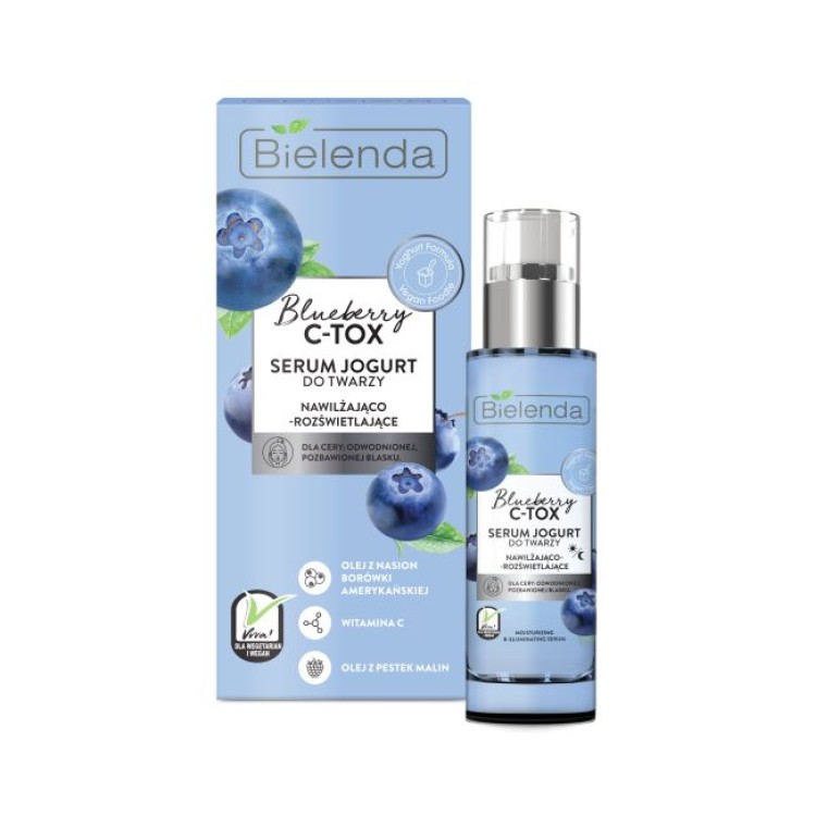 BIELENDA BLUEBERRY C-TOX Moisturizing and illuminating yogurt serum 30ml