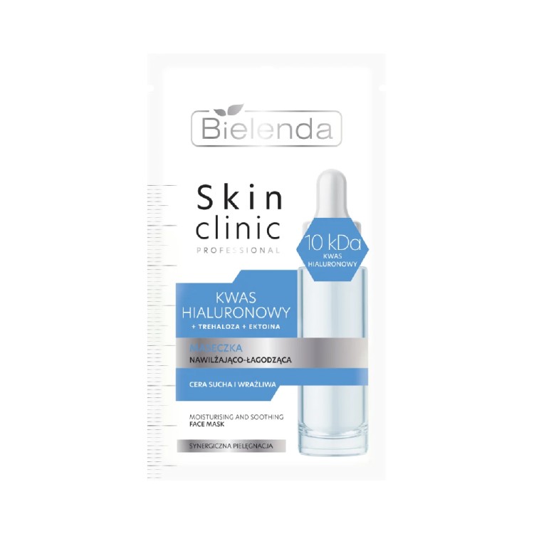 BIELENDA SKIN CLINIC PROFESSIONAL HYALURONIC ACID MOISTURIZING & SOOTHING FACE MASK 8g