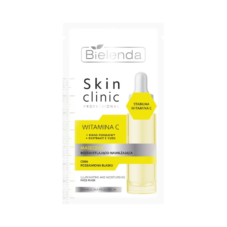 BIELENDA SKIN CLINIC PROFESSIONAL VITAMIN C brightening and moisturizing mask, 8