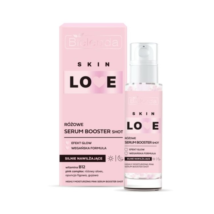 BIELENDA SKIN LOVE Strongly moisturizing PINK BOOSTER SHOT SERUM 30ml