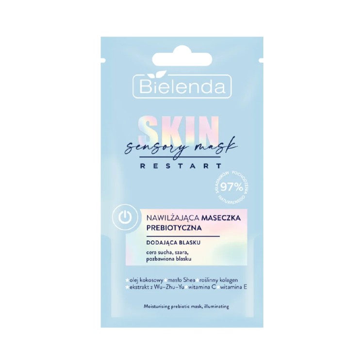 BIELENDA SKIN RESTART SENSORY MASK - moisturizing prebiotic mask that adds shine 8g