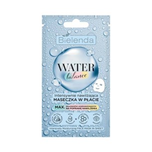 Bielenda WATER BALANCE Intensively moisturizing face mask in a sheet, 1 pc Bielenda WATER BALANCE Intensively moisturizing face mask in a sheet, 1 pc
