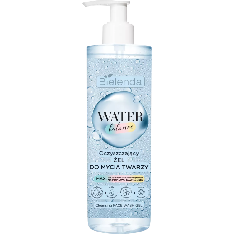 Bielenda WATER BALANCE Cleansing face wash gel, 195g