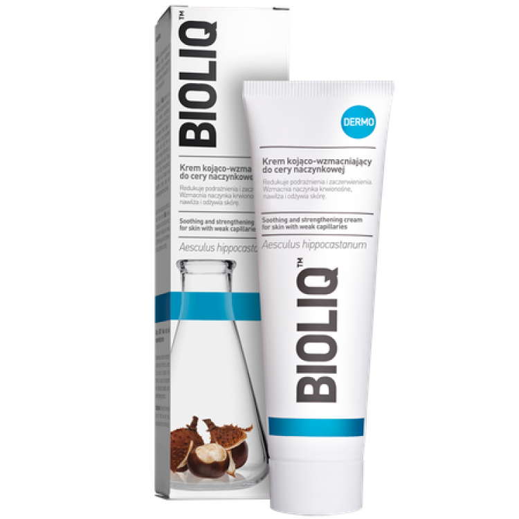 AFLOFARM BIOLIQ DERMO SOOTHING & STRENGHTENING CREAM FOR CAPILLARY SKIN 50ml