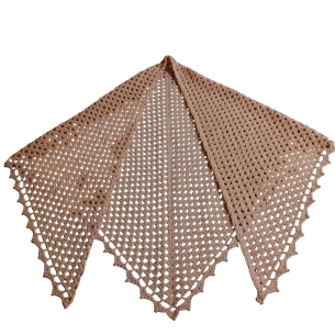 THE CIRCLE STUDIO 100% MERINO WOOL HAND MADE SCARF IN DUSTY ROSE