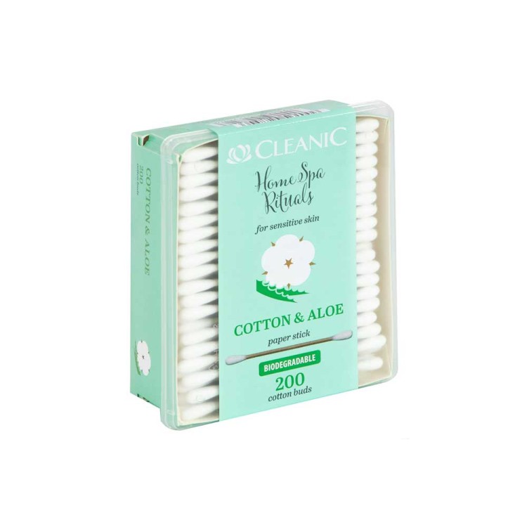 CLEANIC Home Spa Rituals Aloe cotton buds 200 pieces